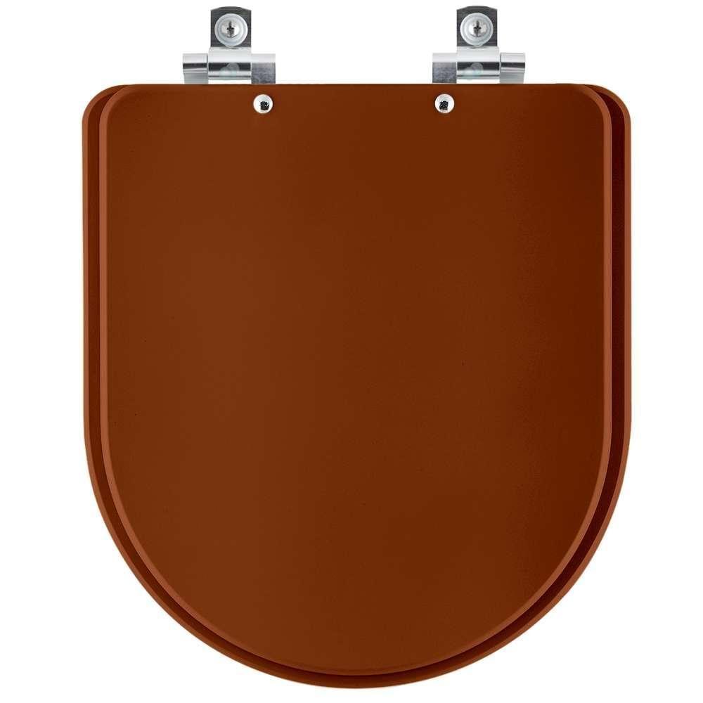 Assento Sanitário Soft Close Carrara Caramelo Para Vaso Deca - 1