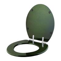 Assento Sanitário Soft Close Convencional Oval Verde Degrade Para Todos Os Fabricantes - 6