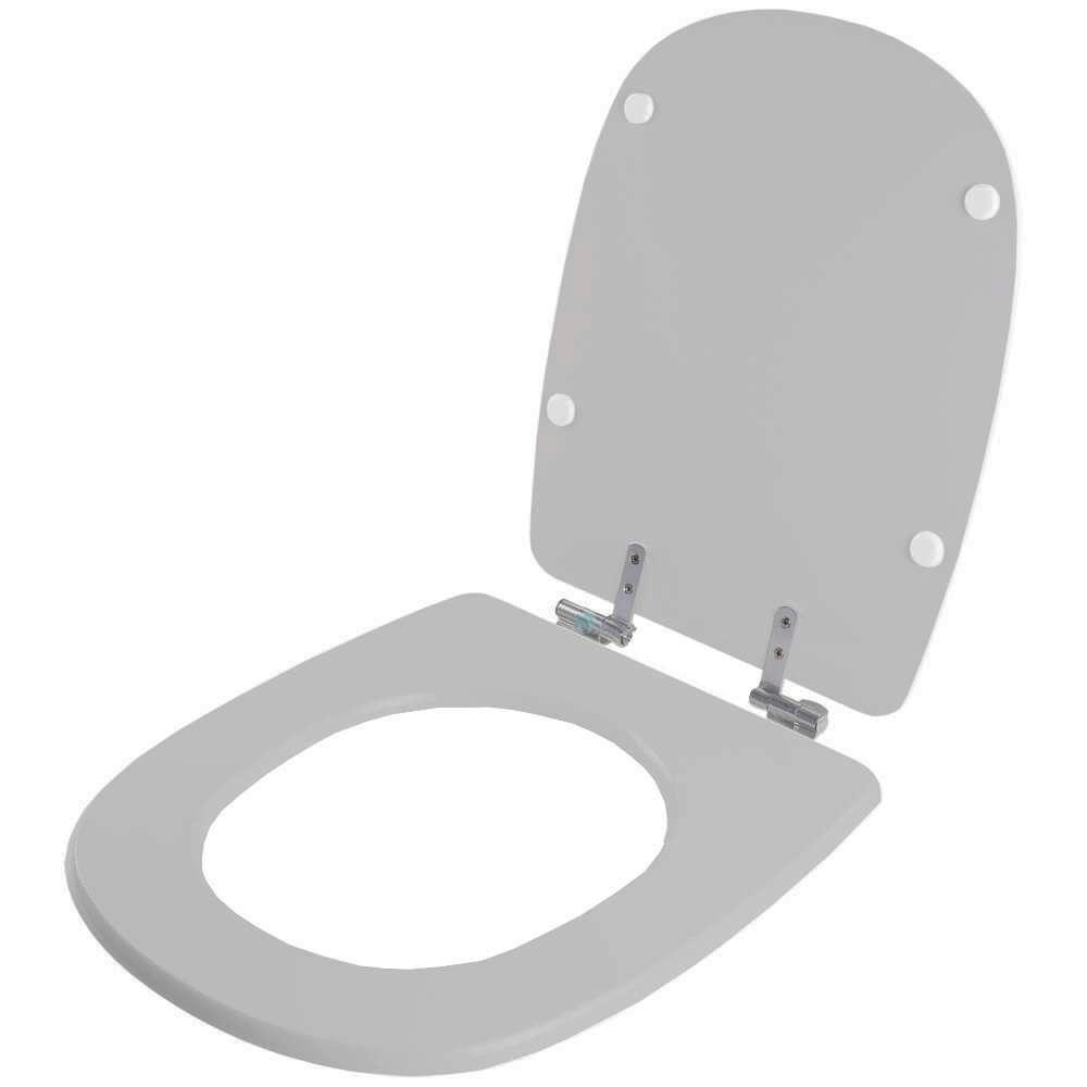 Assento Sanitário Soft Close Donna Cinza Claro Para Vaso Santamarina - 6