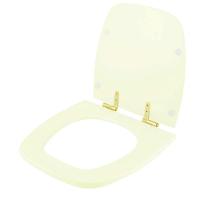 Assento Sanitário Soft Close Fit Pergamon Para Vaso Celite Com Ferragem Dourada - 6