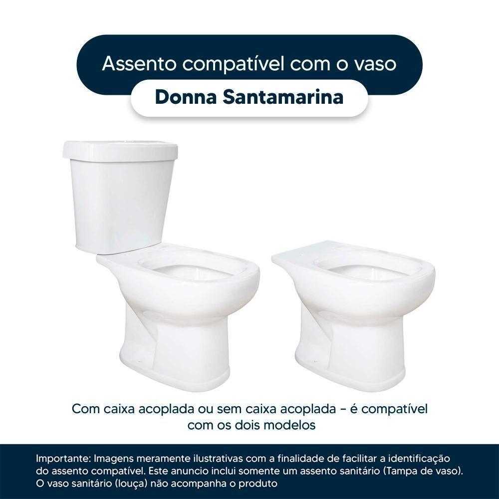 Assento Sanitário Soft Close Donna Ocre Para Vaso Santamarina - 4