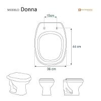 Assento Sanitário Soft Close Donna Ocre Para Vaso Santamarina - 5
