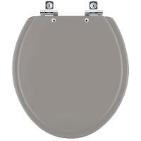 Assento Sanitário Soft Close Fiori Cinza Escuro Para Vaso Fiori - 1