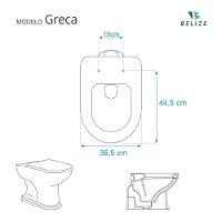 Assento Sanitário Soft Close Greca Bege Claro Para Vaso Belize - 5