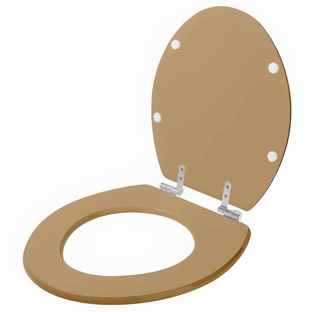 Assento Sanitário Soft Close Convencional Oval Amendoa Para Vaso Ideal Standard - 6