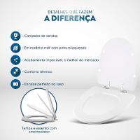 Assento Sanitário Soft Close Aloha Preto Para Vaso Celite