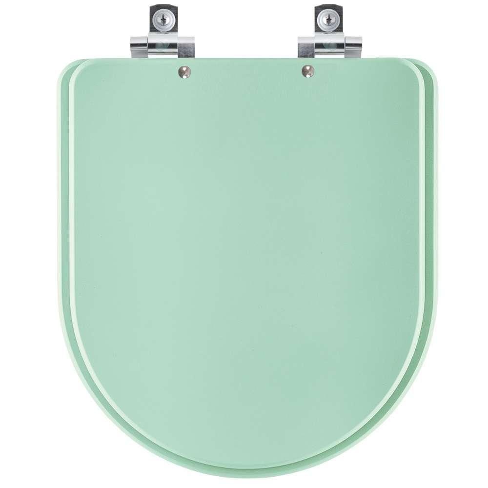 Assento Sanitário Soft Close Jasmim Verde Claro Para Vaso Fiori - 1
