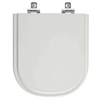 Assento Sanitário Soft Close Flox Cinza Claro Para Vaso Fiori - 1