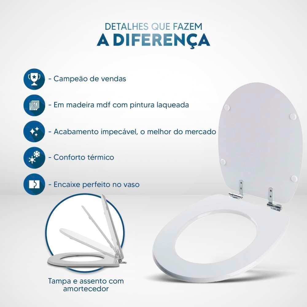 Assento Sanitário Soft Close Ascot Cinza Quartzo Para Vaso Ideal Standard - 3