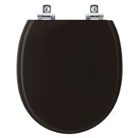 Assento Sanitário Com Amortecedor Village ébano (preto) Para Vaso Deca - 1