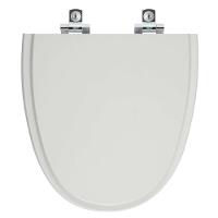 Assento Sanitário Soft Close Up Cinza Prata Para Vaso Celite - 1