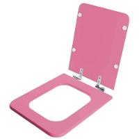 Assento Sanitário Soft Close Square Wild Rose Para Vaso Incepa - 6