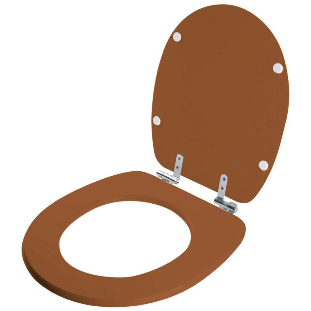 Assento Sanitário Soft Close Village Caramelo Para Vaso Deca - 6