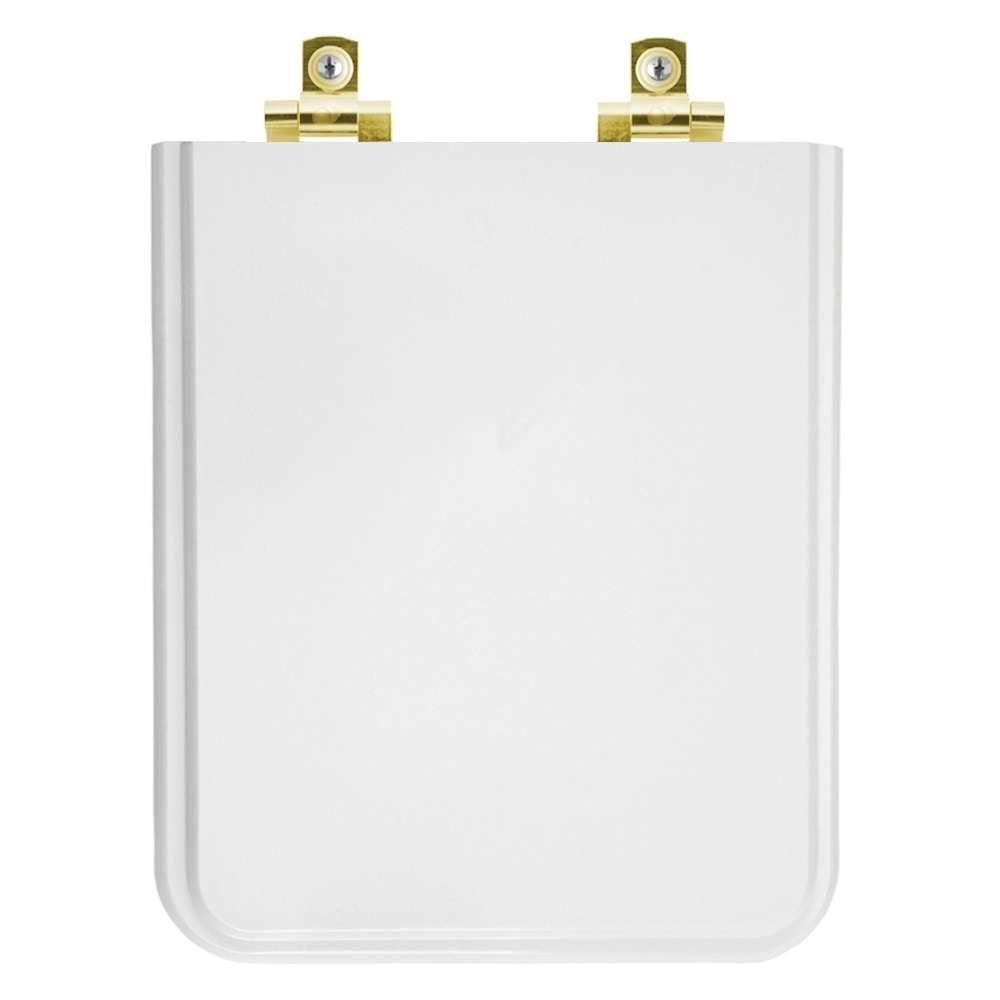 Assento Sanitário Soft Close Square Branco Para Vaso Incepa Com Ferragem Dourada - 1