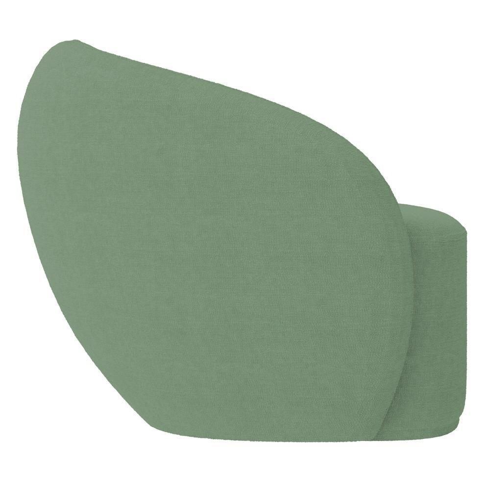 Poltrona Para Sala De Estar Orgânica Kit Com 2 Garbin K04 Boucle Verde - Mpozenato - 7