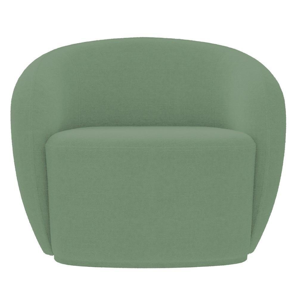 Poltrona Para Sala De Estar Orgânica Kit Com 2 Garbin K04 Boucle Verde - Mpozenato - 8