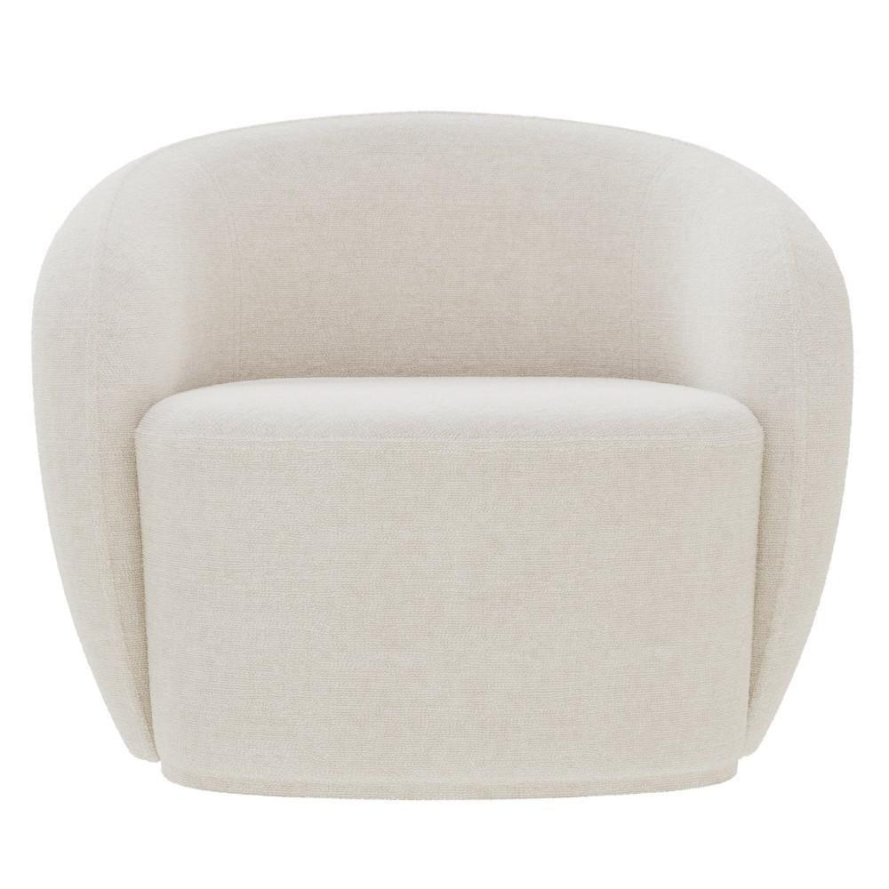 Poltrona Para Sala De Estar Orgânica Kit Com 2 Garbin K04 Bouclê Bege - Mpozenato - 8