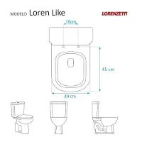 Tampa De Vaso Almofadado Loren Like Branco Para Louça Lorenzetti - 3