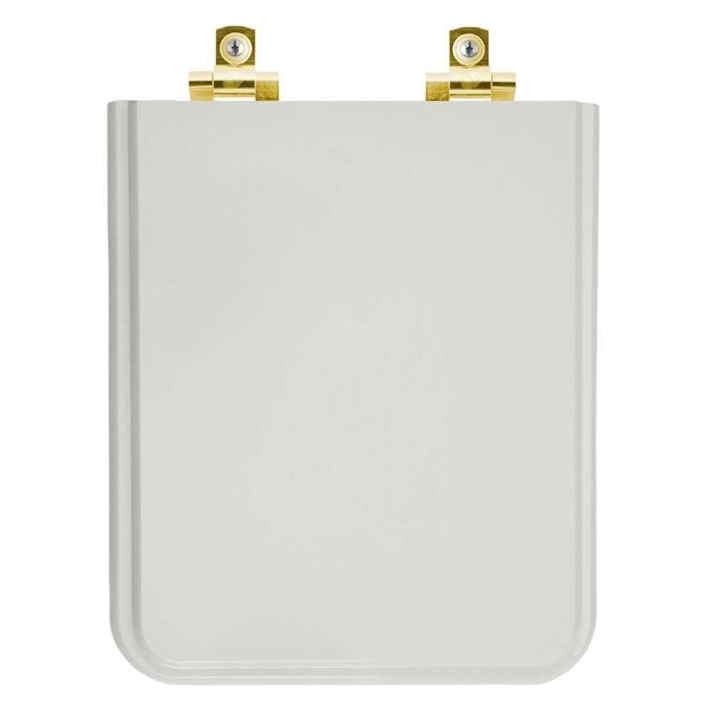 Assento Sanitário Soft Close Square Cinza Platina Para Vaso Incepa Com Ferragem Dourada - 1