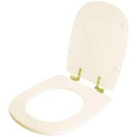 Assento Sanitário Soft Close Sabatini Areia Para Vaso Icasa Com Ferragem Dourada - 6