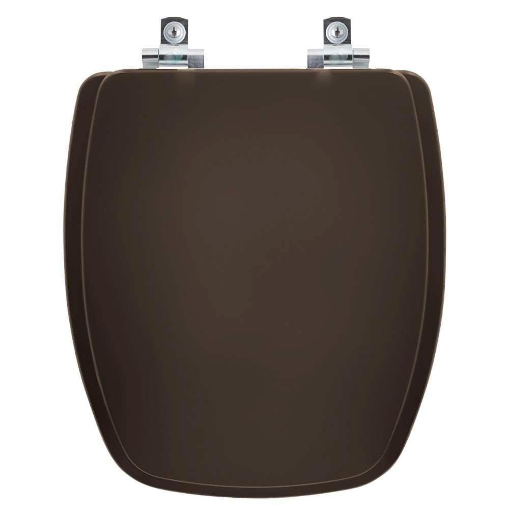 Assento Sanitário Soft Close Stylus Marrom Café Para Vaso Celite - 1