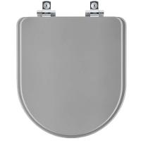 Assento Sanitário Soft Close Valentina Cinza Plus Para Vaso Hervy - 1