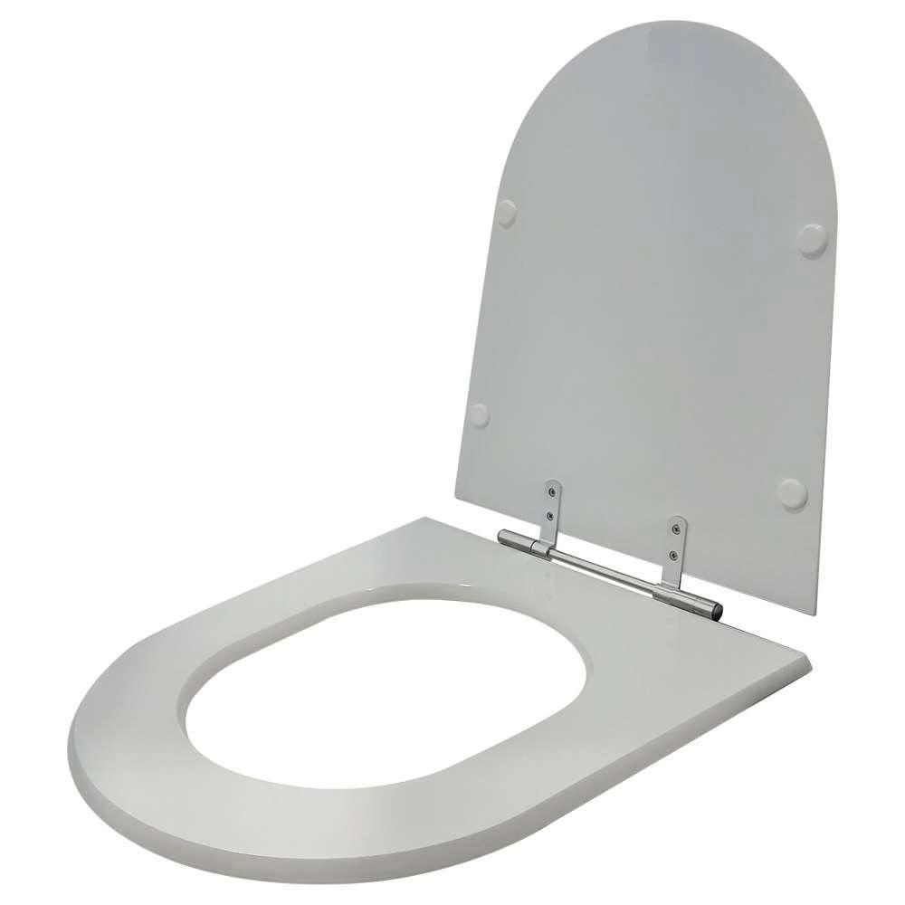 Assento Sanitario Poliester Ezedra Silver (cinza Claro) Para Vaso Ideal Standard - 5