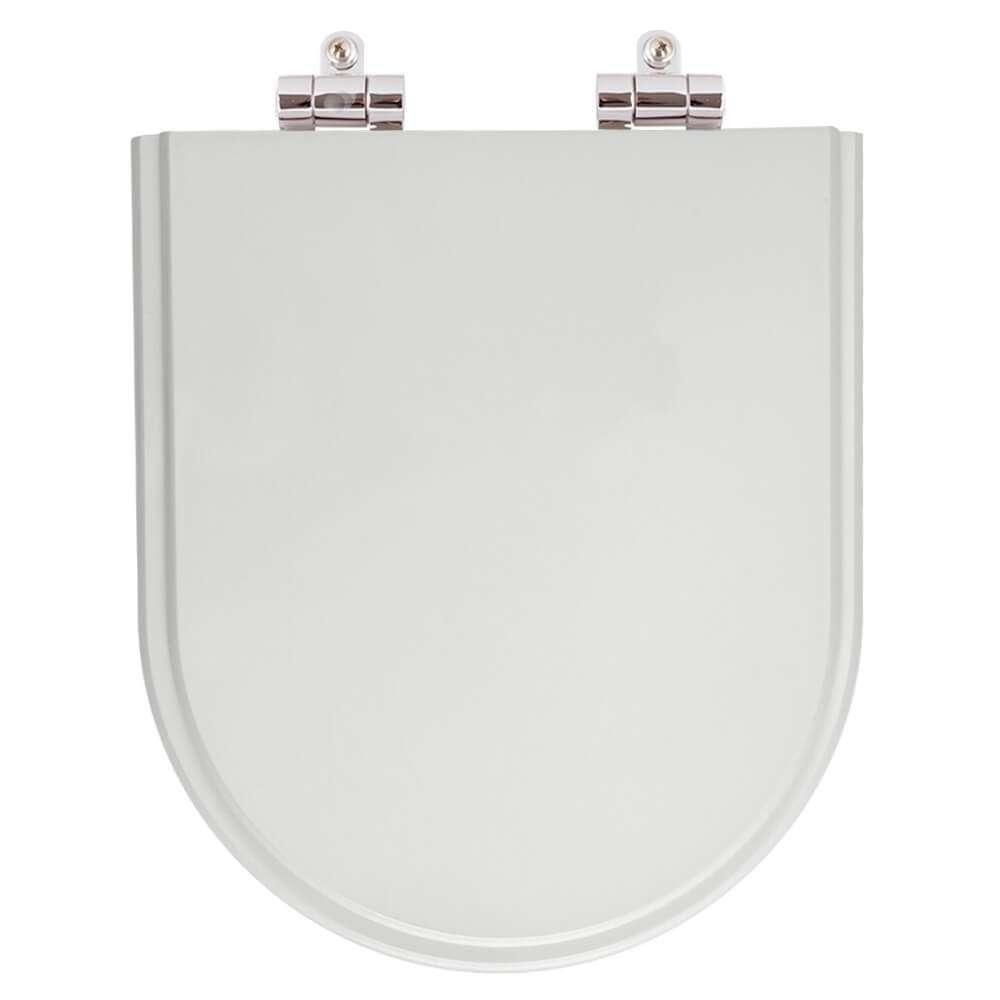 Assento Sanitario Com Amortecedor Carrara Cinza Real Para Vaso Deca - 1