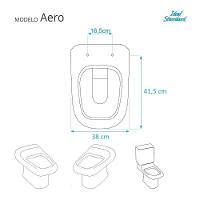 Assento Sanitario Poliester Aero Branco Para Vaso Ideal Standard - 5