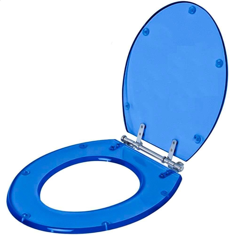 Assento Sanitario Poliester Azalea Azul Transparente Para Vaso Celite - 2