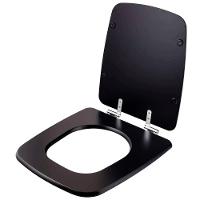 Assento Sanitario Fechamento Lento Boss Matte Black Preto Fosco Para Louça Incepa 6lpf - 2