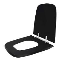 Assento Sanitário Poliester Aero Preto Para Vaso Ideal Standard - 2