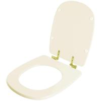 Assento Sanitário Soft Close Sabatini Palha Para Vaso Icasa Com Ferragem Dourada - 6