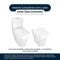Tampa De Vaso Almofadado Loren Class Branco Para Louça Lorenzetti