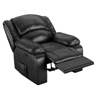 Poltrona Do Papai Reclinável Pietra Zero Wall Fh9 Pu Preto Brilho - Mpozenato