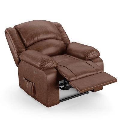 Poltrona Do Papai Reclinável Pietra Power Touch Fh9 Pu Marrom Brilho - Mpozenato