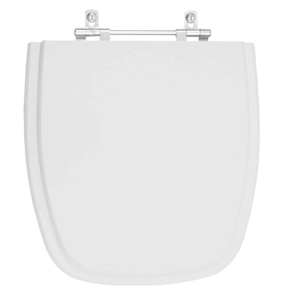 Assento Sanitário Poliester Fit Cinza Prata Para Vaso Celite - 1