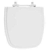 Assento Sanitário Poliester Fit Cinza Prata Para Vaso Celite - 1