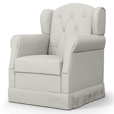 Poltrona De Amamentação Fixa Letícia Linho Off White - Phoenix