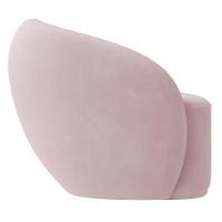 Poltrona Para Sala De Estar Orgânica Kit Com 2 Garbin K04 Veludo Rosê - Mpozenato - 7