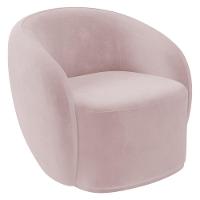 Poltrona Para Sala De Estar Orgânica Kit Com 2 Garbin K04 Veludo Rosê - Mpozenato - 9