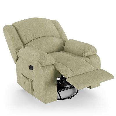 Poltrona Do Papai Reclinável Pietra Glider Giratória Usb Fh9 Linho Bege - Mpozenato