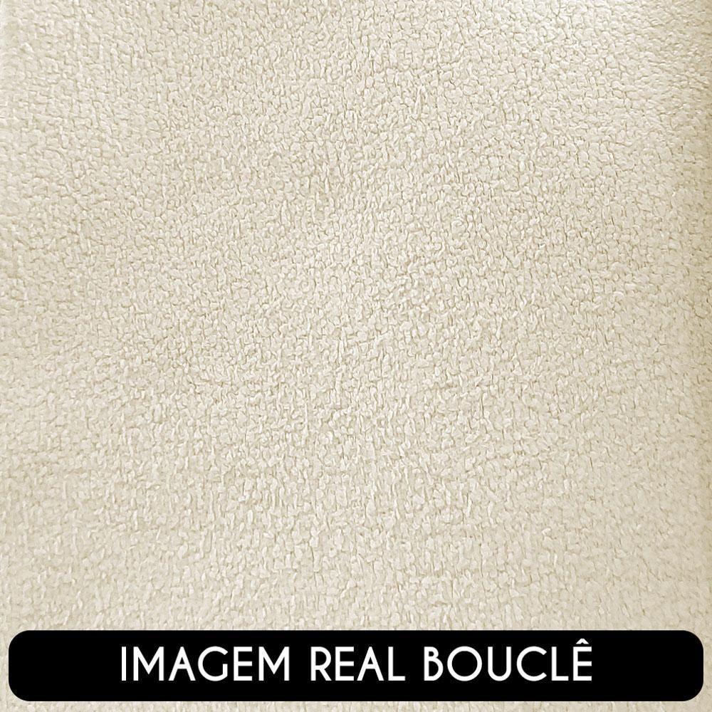 Poltrona Para Sala De Estar Decorativa Kit Com 2 Maggie K04 Bouclê Bege - Mpozenato - 5