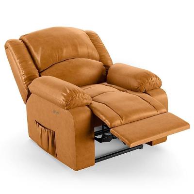 Poltrona Do Papai Reclinável Pietra Power Touch Massagem Fh9 Pu Whisky - Mpozenato