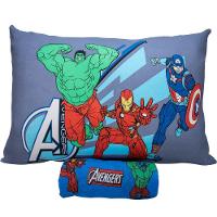 Jogo De Cama Solteiro Vingadores Malha 70% Algodão 30% Poliéster Avengers Evergreen/blue - 5