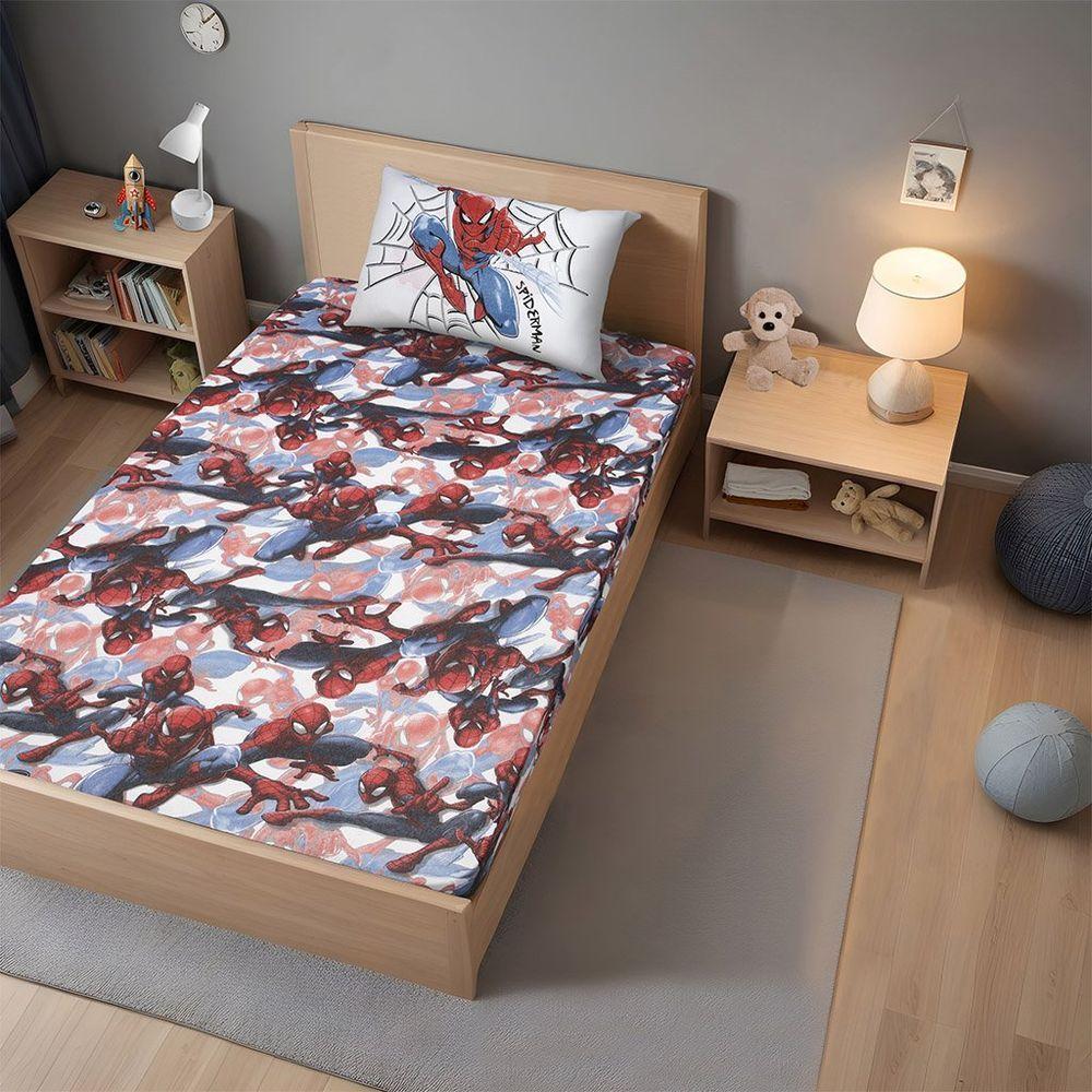 Jogo De Cama Solteiro 2 Pçs Homem-aranha 70% Algodão 30% Poliéster Spider Joy - 2