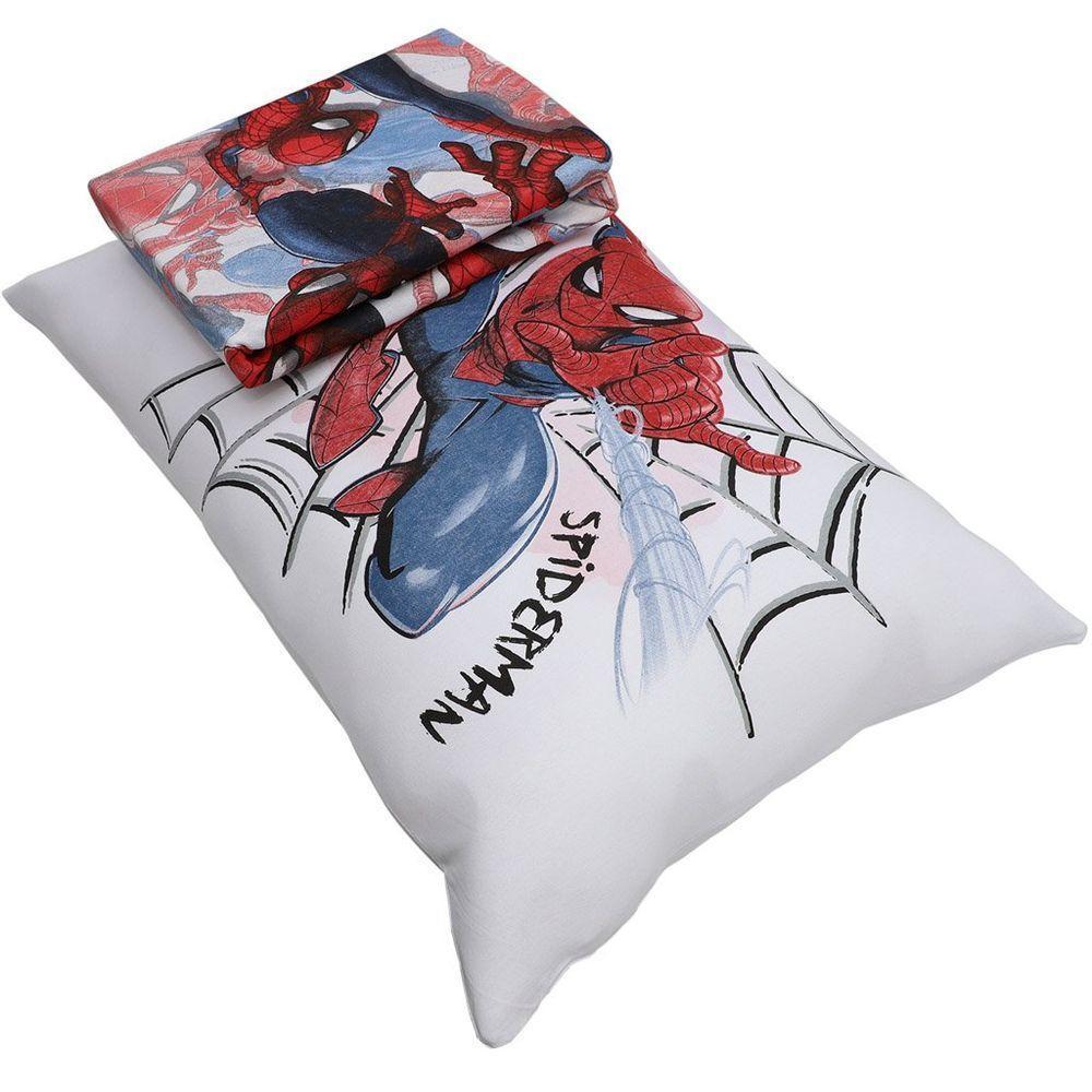 Jogo De Cama Solteiro 2 Pçs Homem-aranha 70% Algodão 30% Poliéster Spider Joy - 6