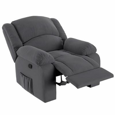 Poltrona Do Papai Reclinável Pietra Zero Wall Fh9 Veludo Cinza - Mpozenato