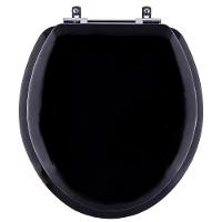 Assento Sanitário Almodadado Macio Flamingo Preto Para Vaso Incepa - 1