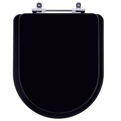 Assento Sanitário Acrílico Carrara Preto Fosco Para Vaso Deca